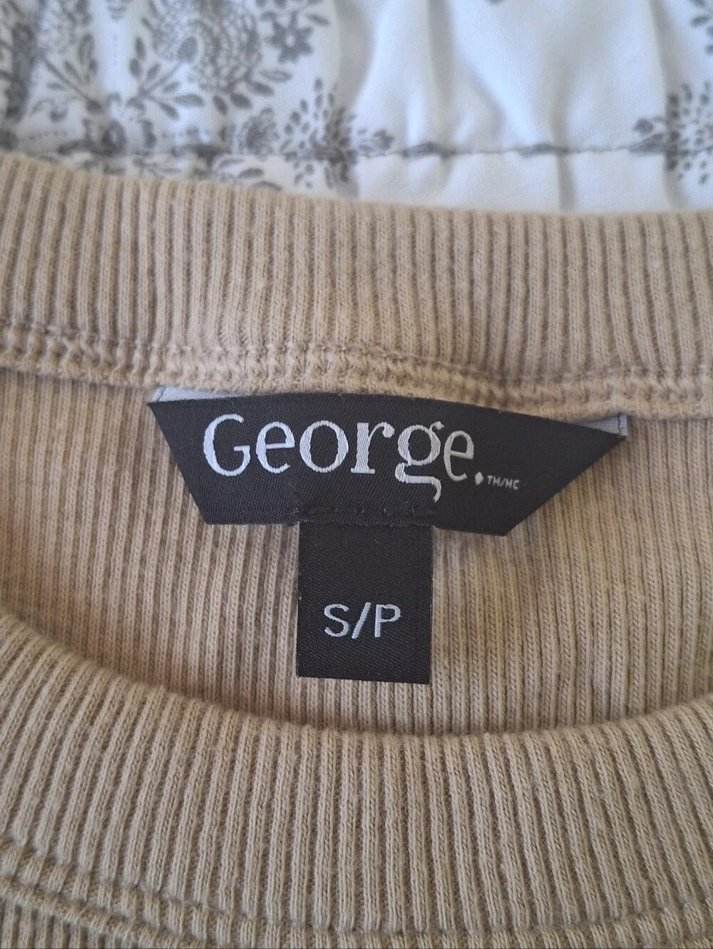 George Ribbed Tank Top - Tan - Picture 3 of 3